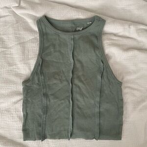 Pacsun Sage Green Cropped Tank